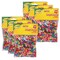 Pony Beads, Assorted Bright Colors, 400 Pieces Per Pack, 6 Packs